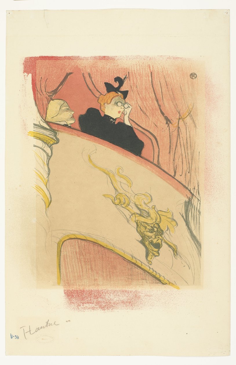 Die Schachtel mit der vergoldeten Maske von Henri de Toulouse Lautrec