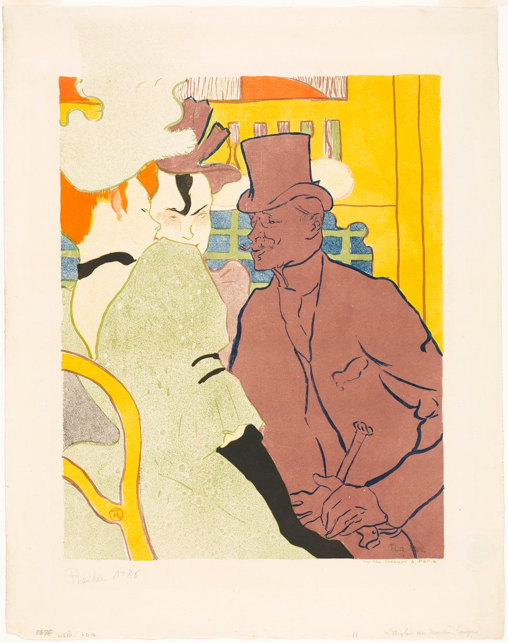 Der Engländer im Moulin Rouge von Henri de Toulouse-Lautrec
