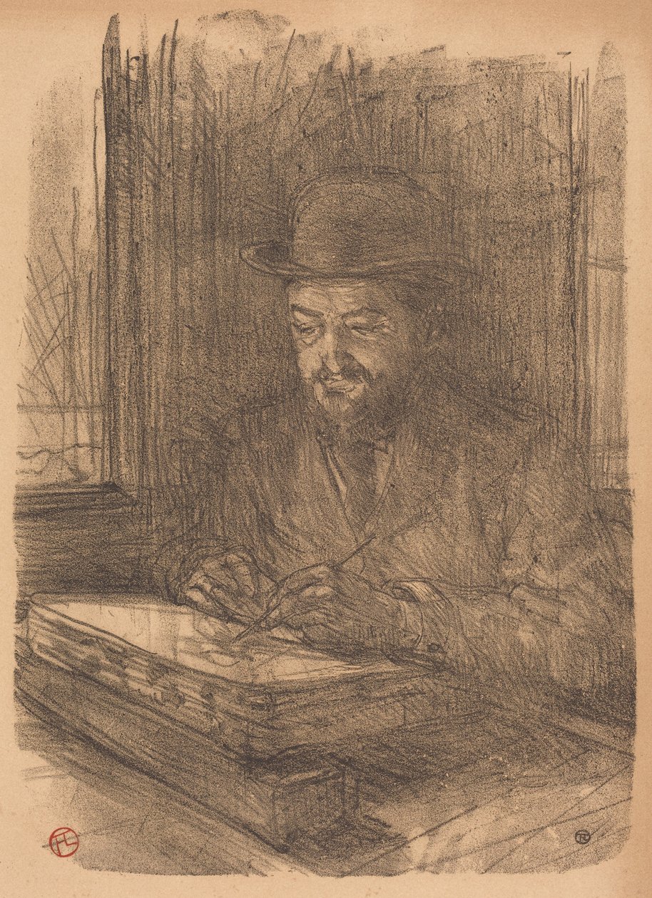 Der gute Graveur - Adolphe Albert von Henri de Toulouse-Lautrec