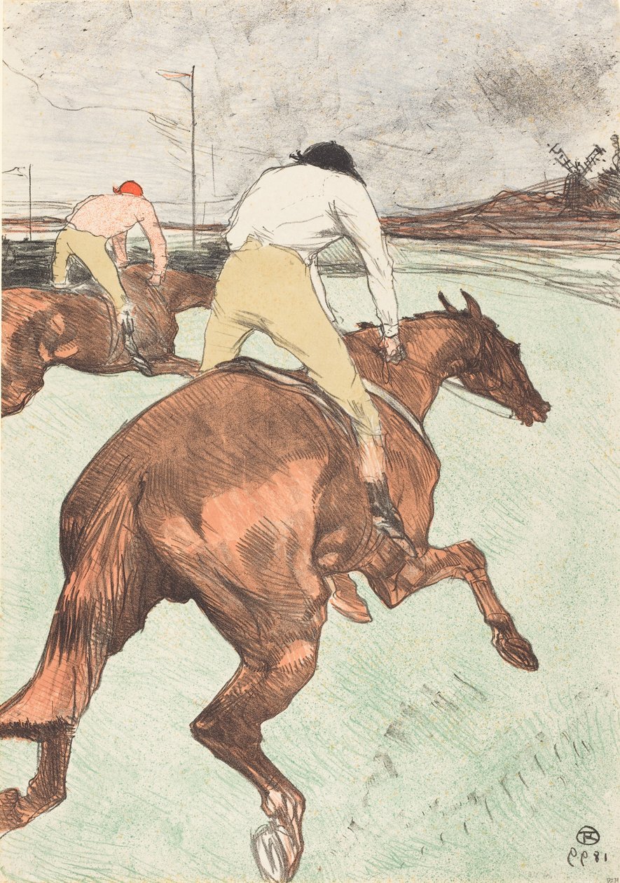 Der Jockey von Henri de Toulouse-Lautrec