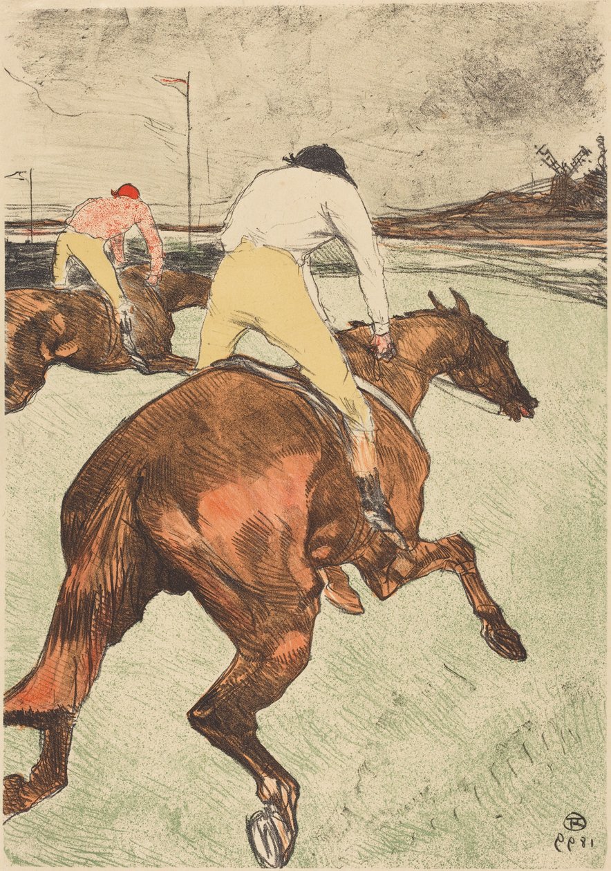 Der Jockey von Henri de Toulouse-Lautrec