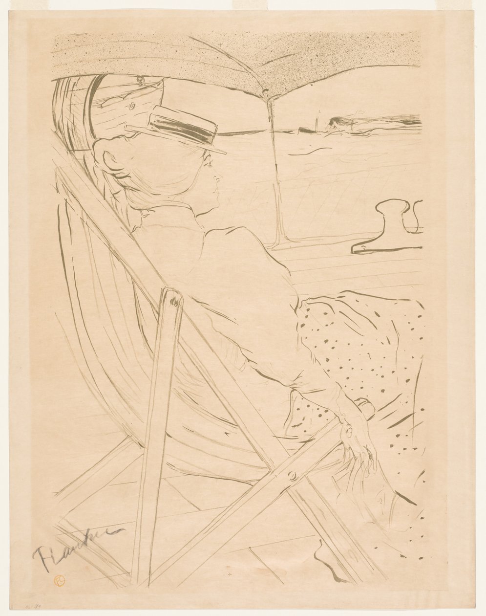 Die Passagierin von 54 von Henri de Toulouse-Lautrec