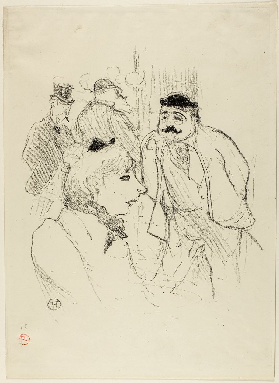 Der Stiel—Moulin Rouge von Henri de Toulouse-Lautrec