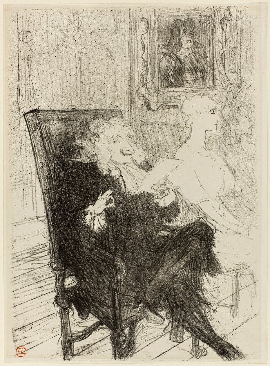Truffier und Moreno, in Les Femmes Savantes von Henri de Toulouse-Lautrec