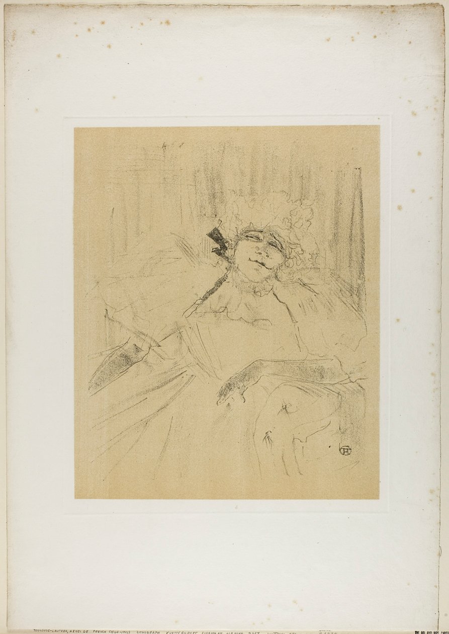 Yvette Guilbert—Chanson Ancienne, aus Yvette Guilbert von Henri de Toulouse-Lautrec