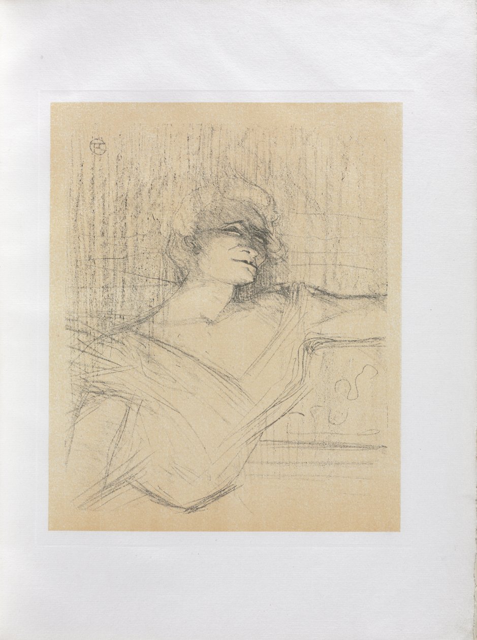 Yvette Guilbert-Englische Serie: Im Leim von Henri de Toulouse-Lautrec