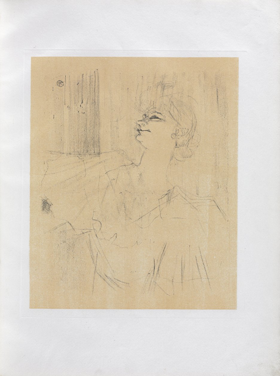 Yvette Guilbert-Englische Serie: Menilmontant von Bruant von Henri de Toulouse-Lautrec