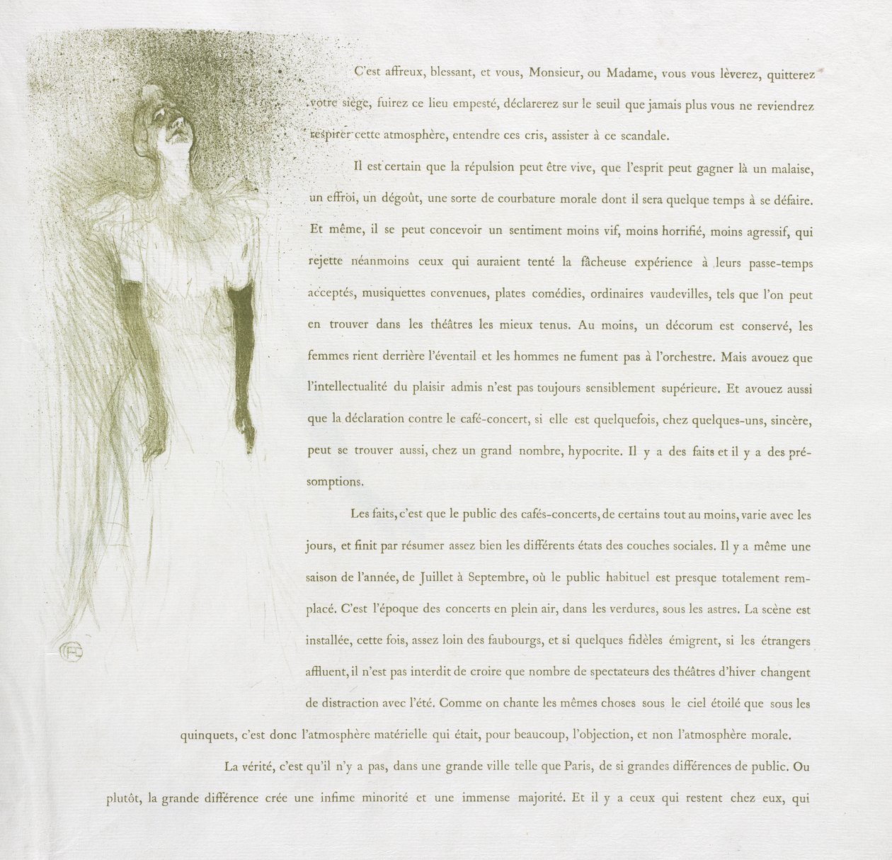 Yvette Guilbert - Französische Serie: Nr. 3 von Henri de Toulouse-Lautrec