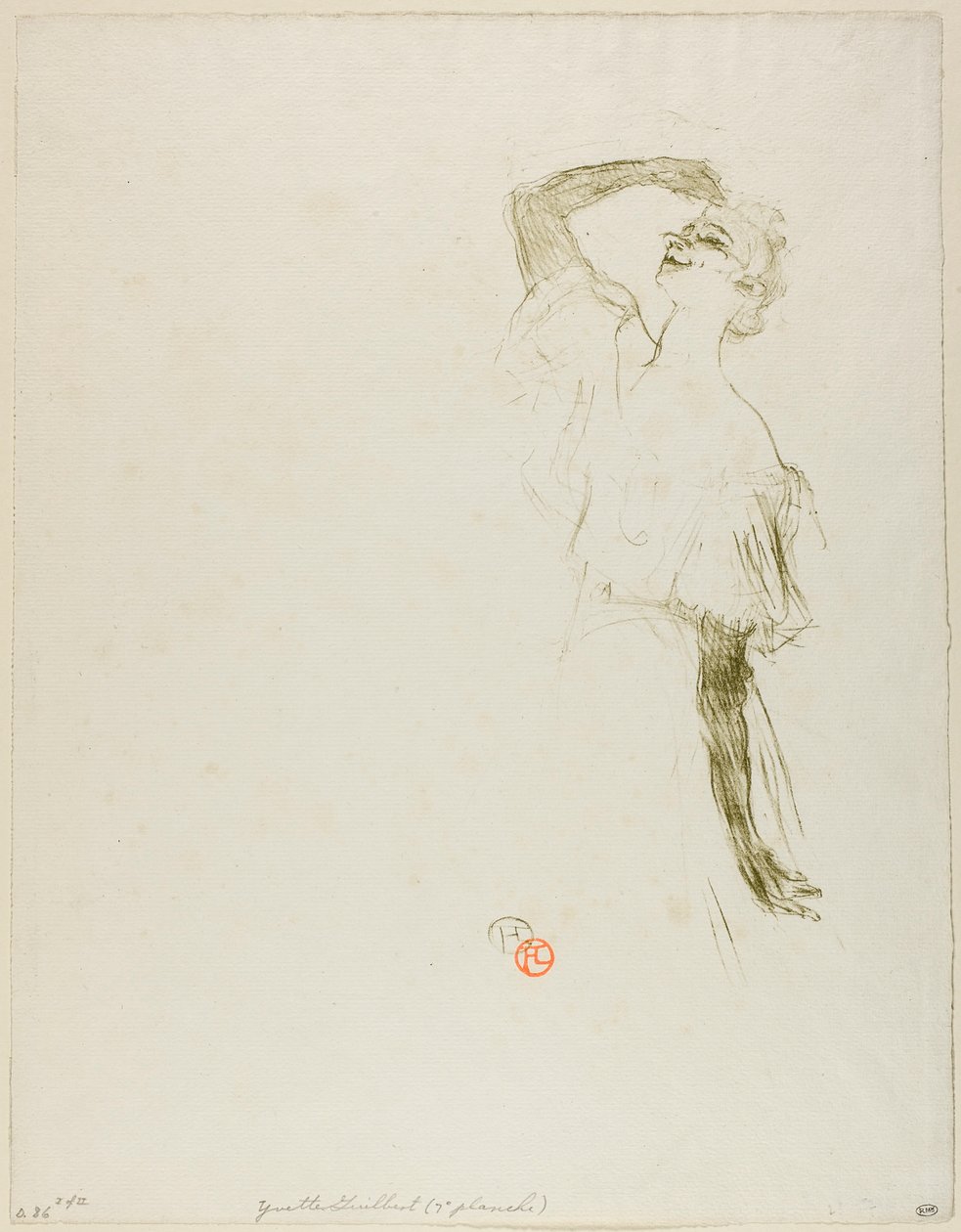Yvette Guilbert von Henri de Toulouse-Lautrec