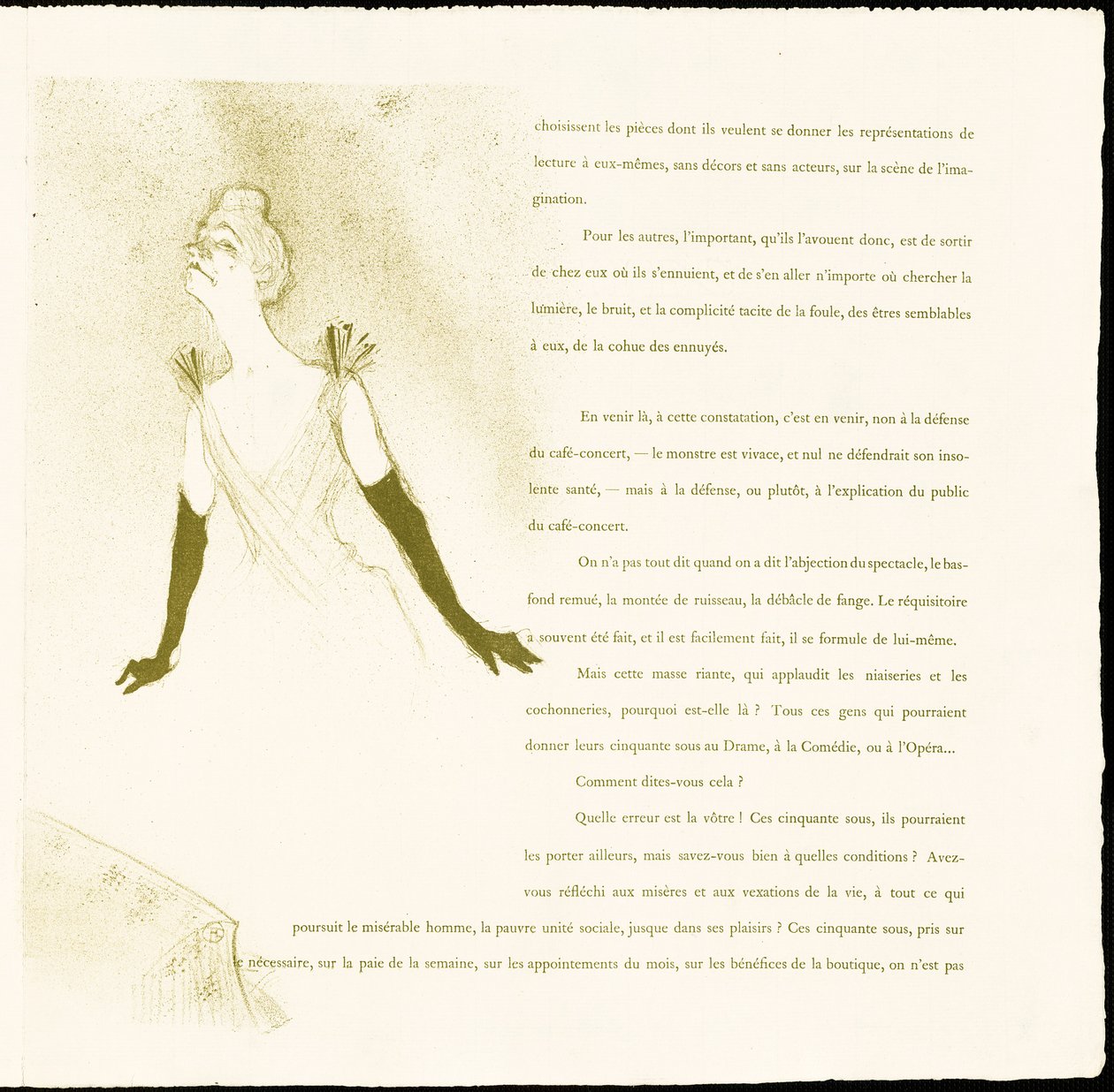 Yvette Guilbert von Henri de Toulouse-Lautrec