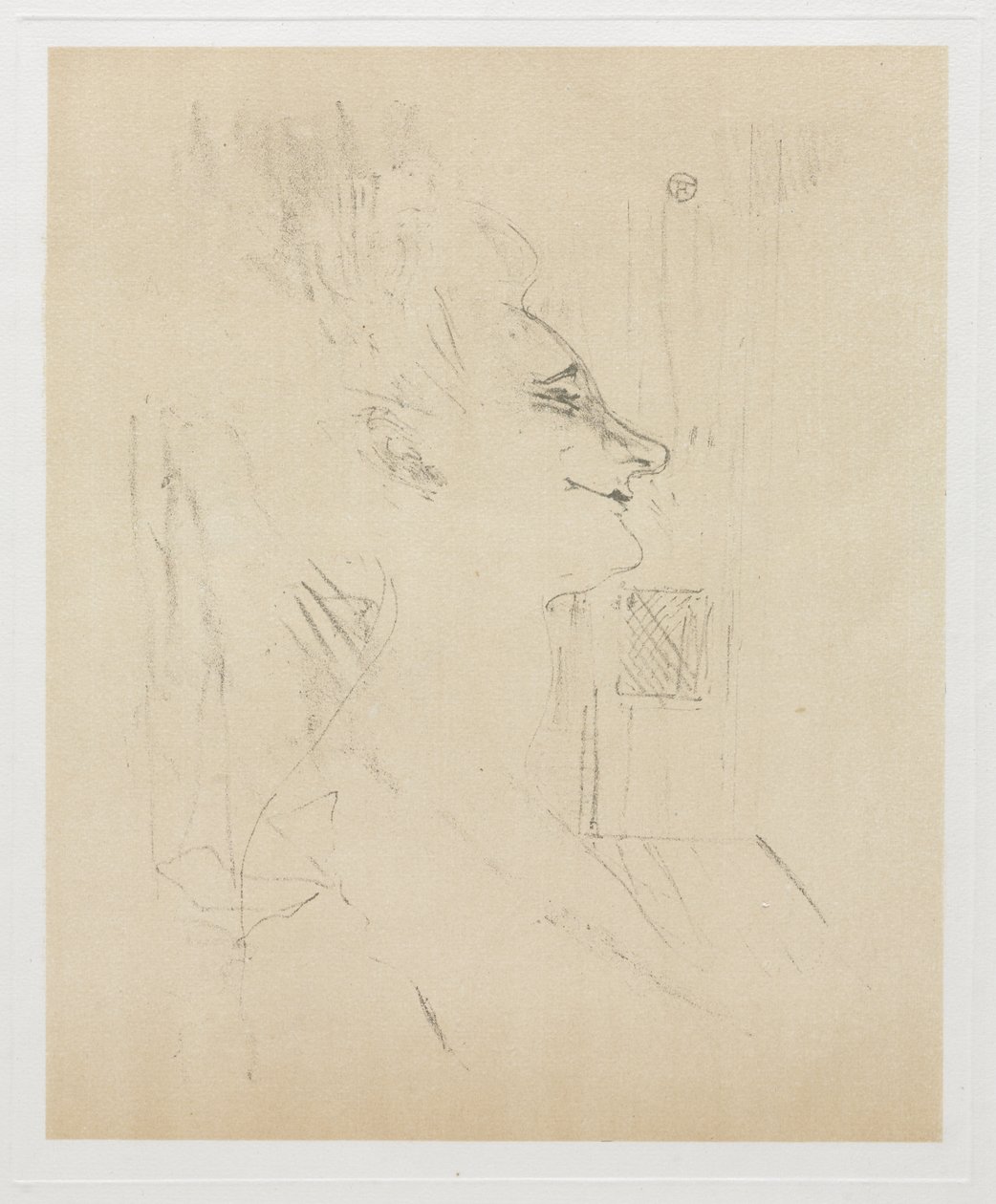 Yvette Guilbert betrunken von Henri de Toulouse-Lautrec