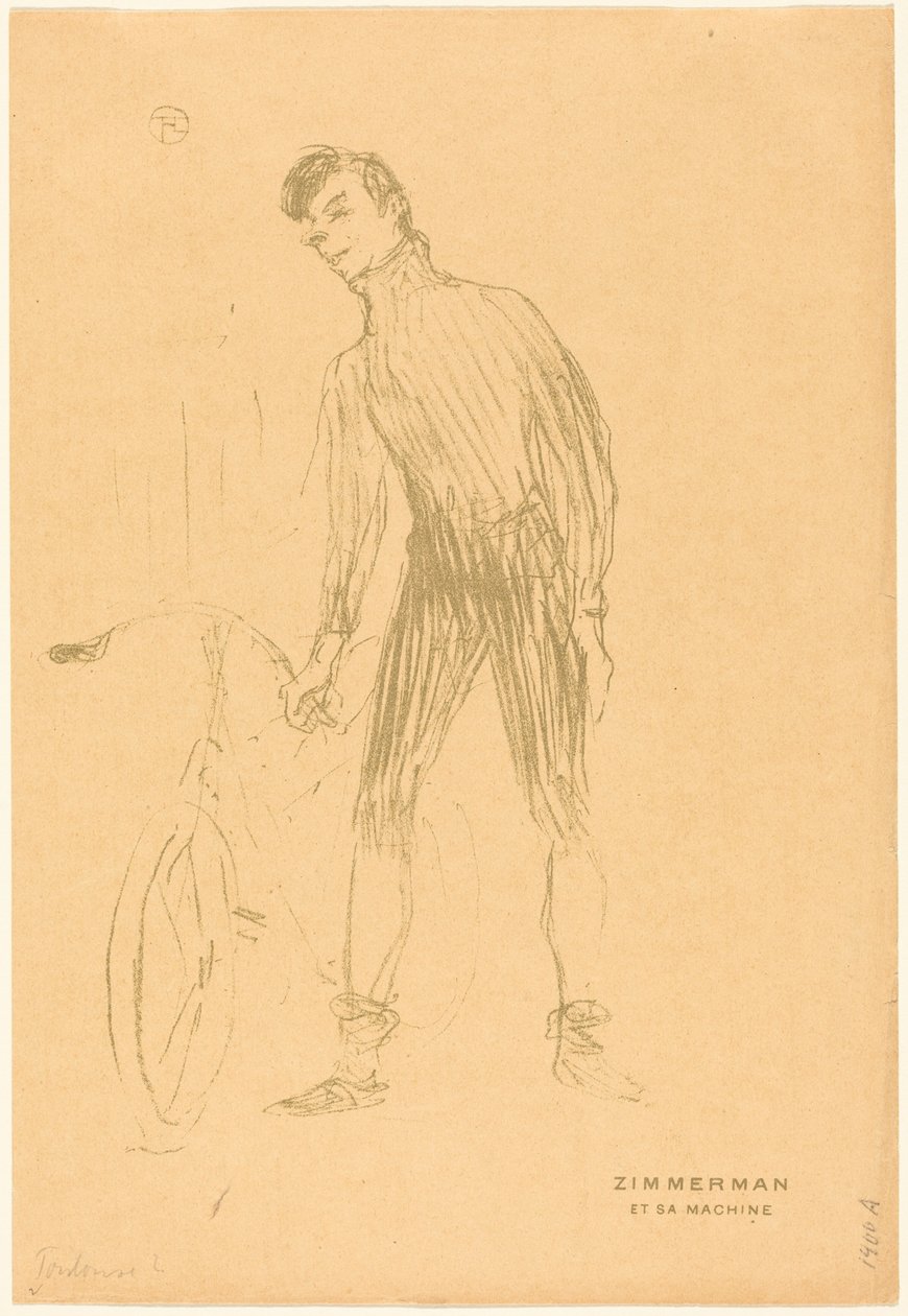 Zimmerman und seine Maschine von Henri de Toulouse-Lautrec