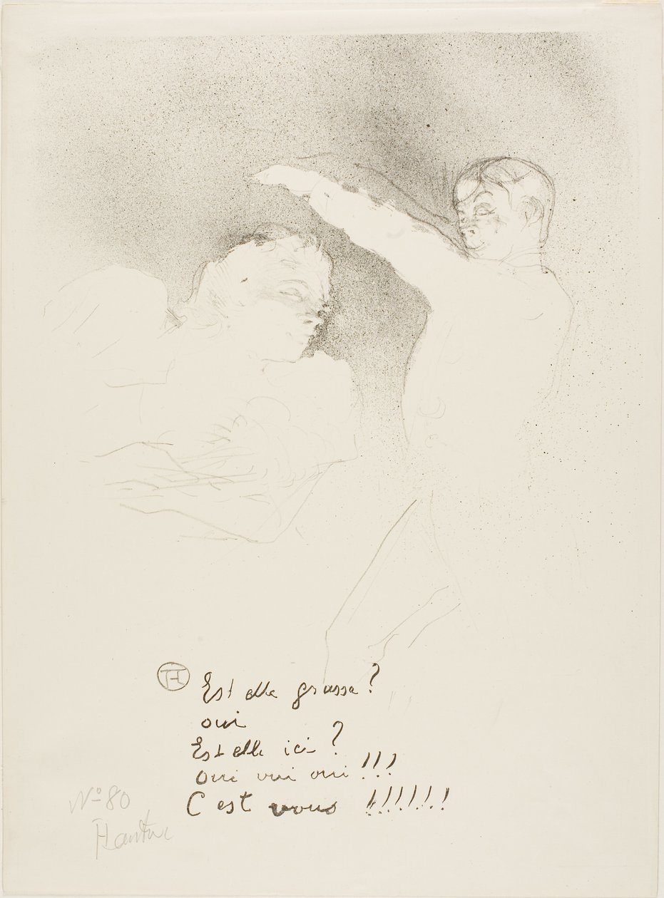 Bei den Variétés: Mademoiselle Lender und Brasseur von Henri de Toulouse Lautrec