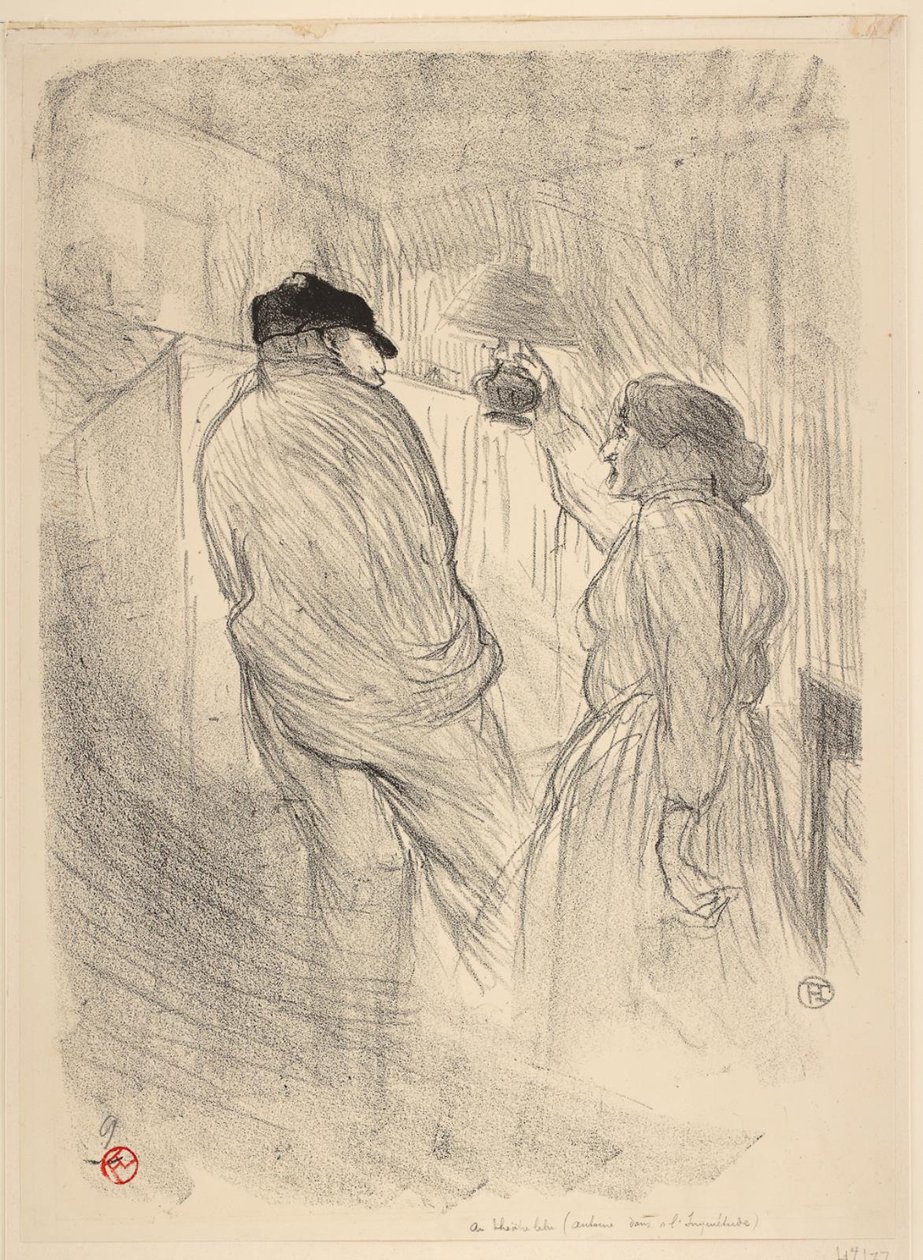 Im Théâtre Libre, Antoine in der Unruhe von Henri de Toulouse Lautrec