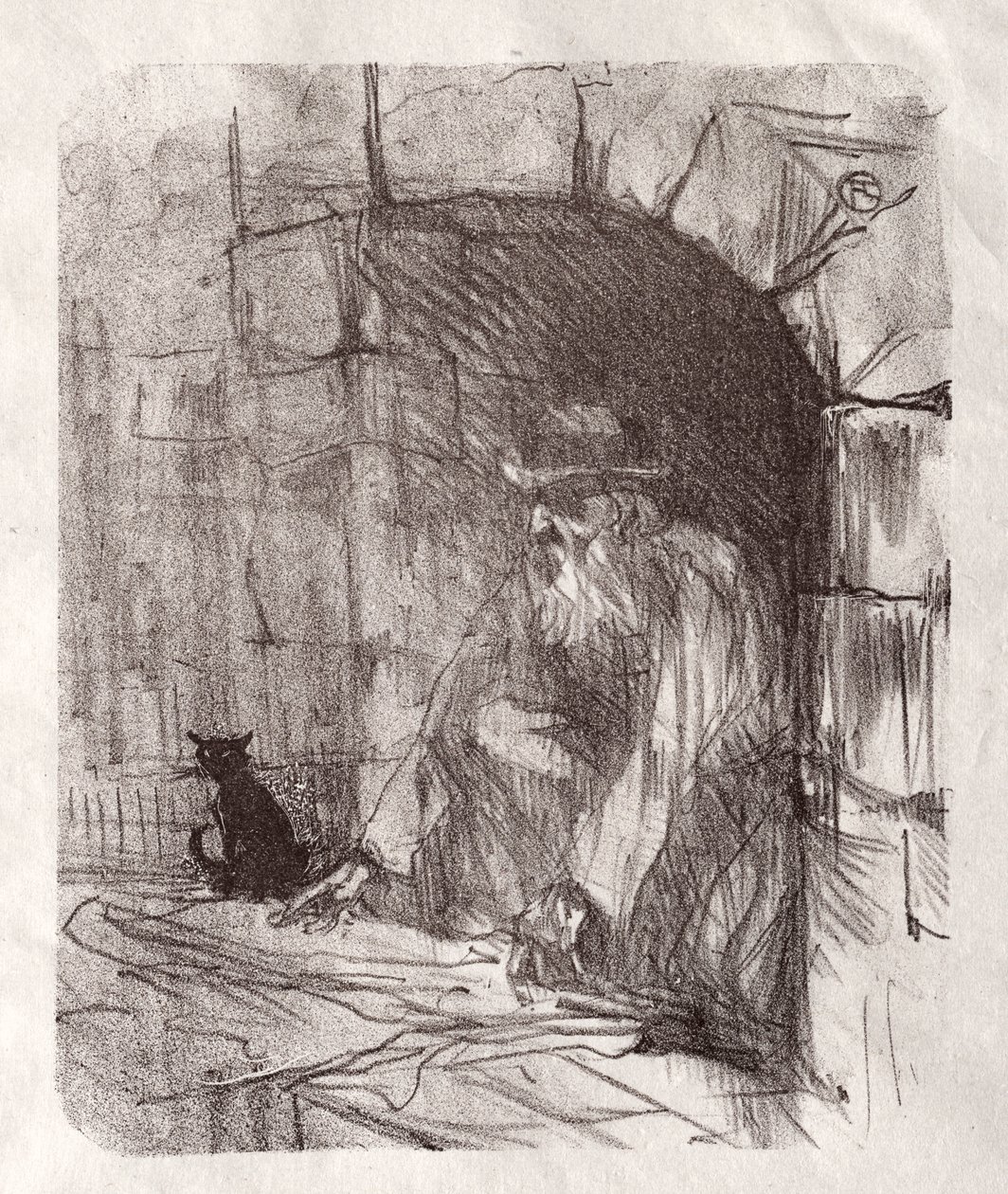 Am Fuße des Sinai: Eine Hinterstube in Krakau von Henri de Toulouse Lautrec