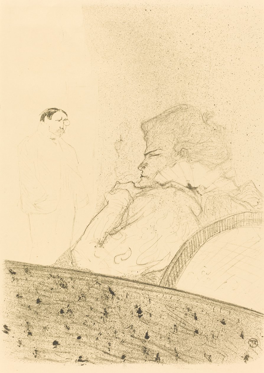 Brandes in seiner Loge von Henri de Toulouse-Lautrec