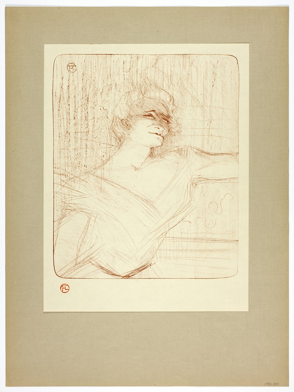 Dans la glu, Platte zwei aus Yvette Guilbert von Henri de Toulouse Lautrec