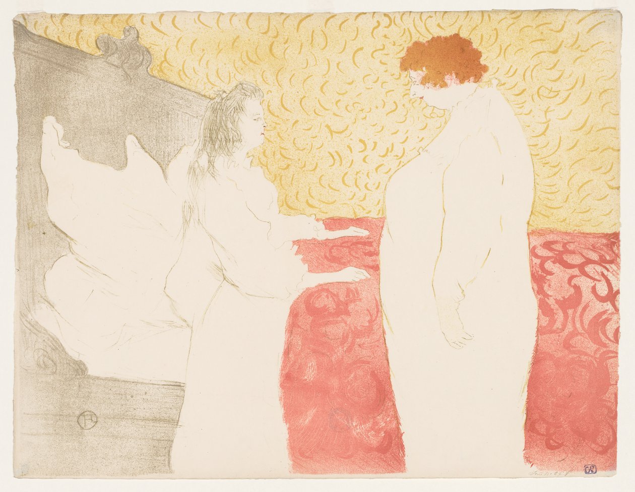 Elles: Frau im Bett von Henri de Toulouse Lautrec