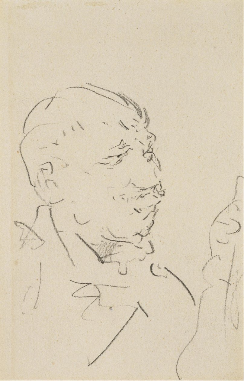 Kopf eines Mannes von Henri de Toulouse Lautrec