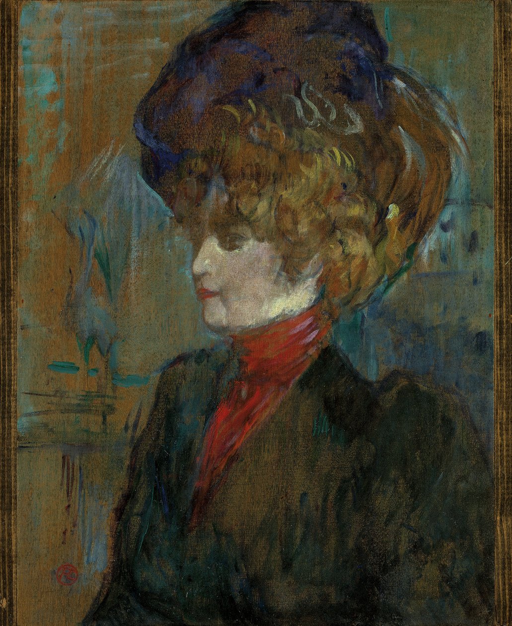 Kopf einer englischen Dame von Henri de Toulouse-Lautrec