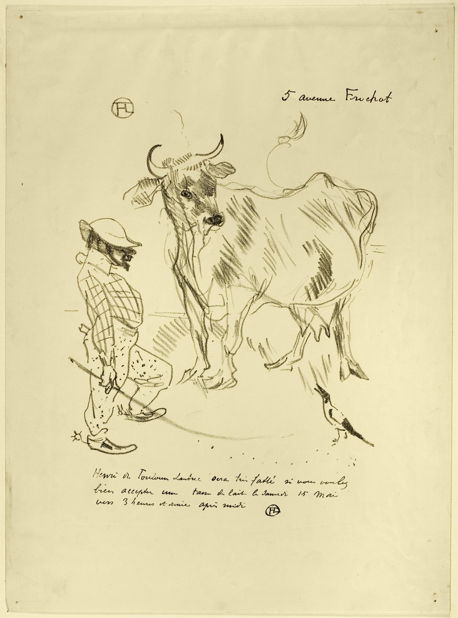 Einladung zu einem Glas Milch von Henri de Toulouse Lautrec
