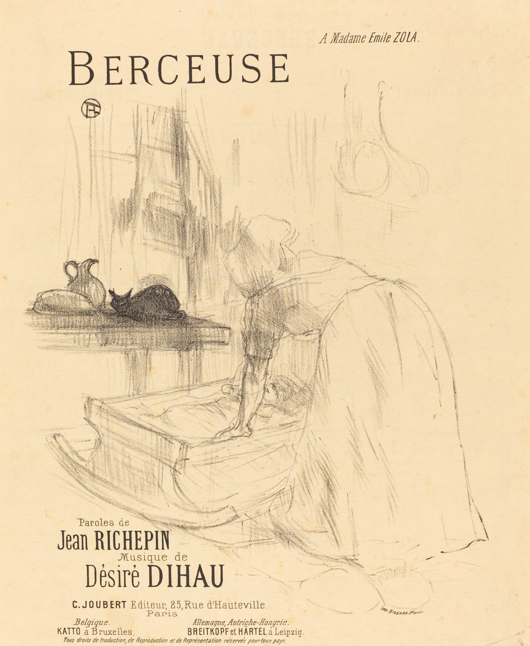 La Berceuse von Henri de Toulouse-Lautrec