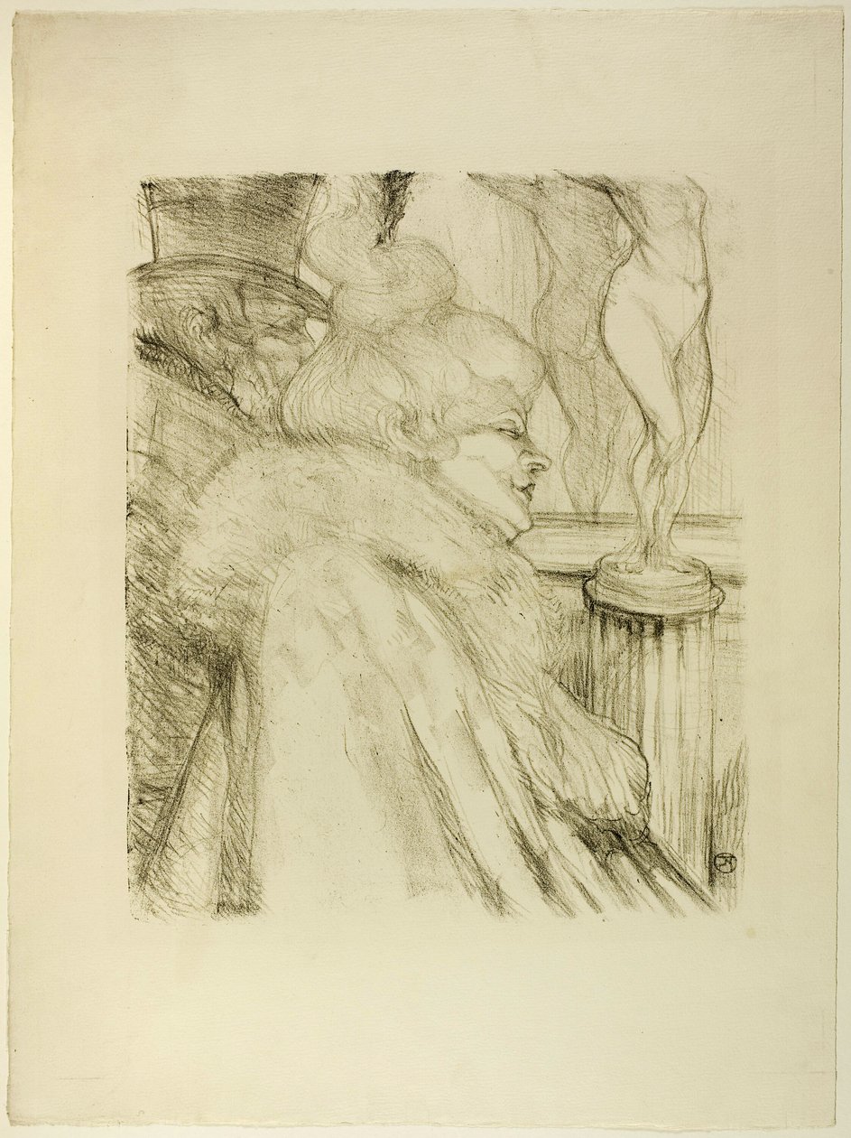 Das Theater verlassen von Henri de Toulouse-Lautrec