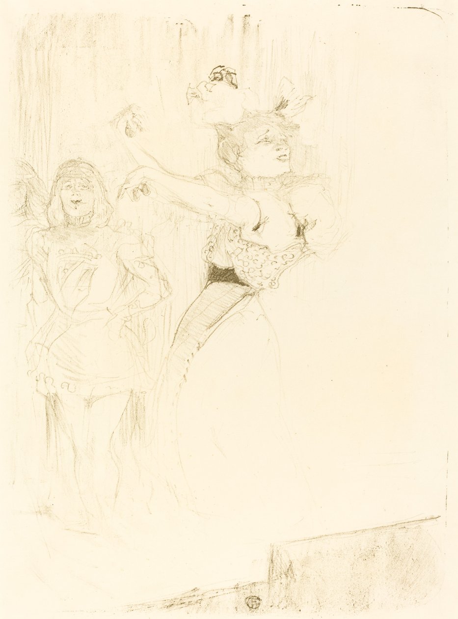 Lender tanzt den Bolero in "Chilperic" von Henri de Toulouse Lautrec
