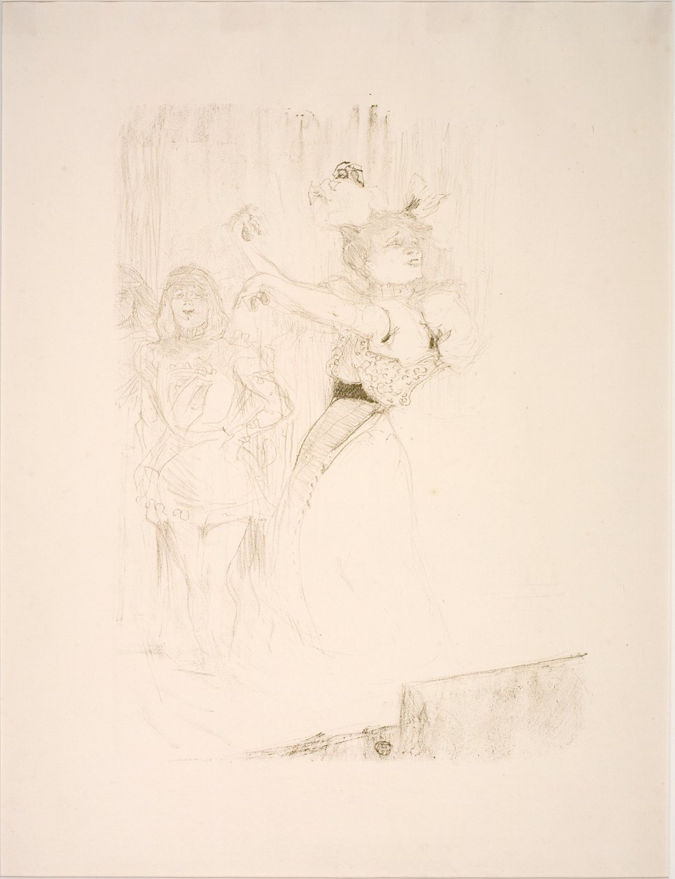 Lender tanzt den Bolero-Schritt, in Chilpéric von Henri de Toulouse Lautrec