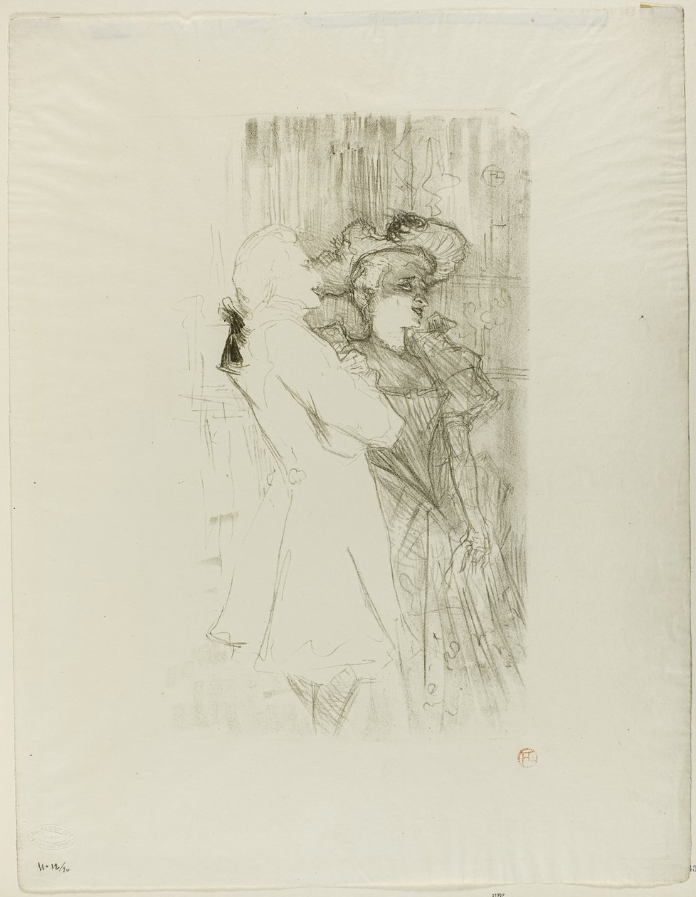 Lender und Auguez in La Chanson de Fortunio von Henri de Toulouse Lautrec