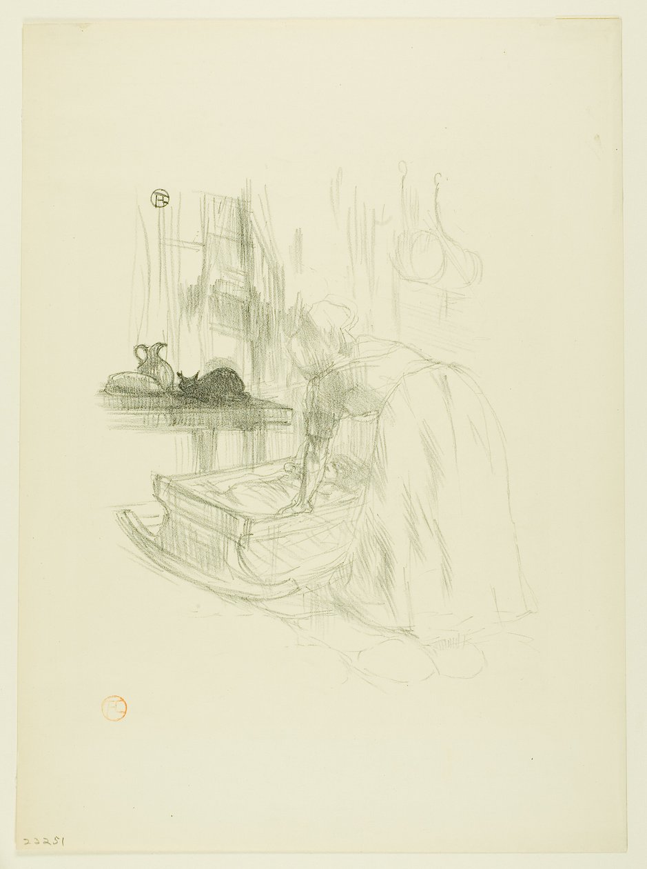 Wiegenlied, aus Mélodies de Désiré Dihau von Henri de Toulouse Lautrec