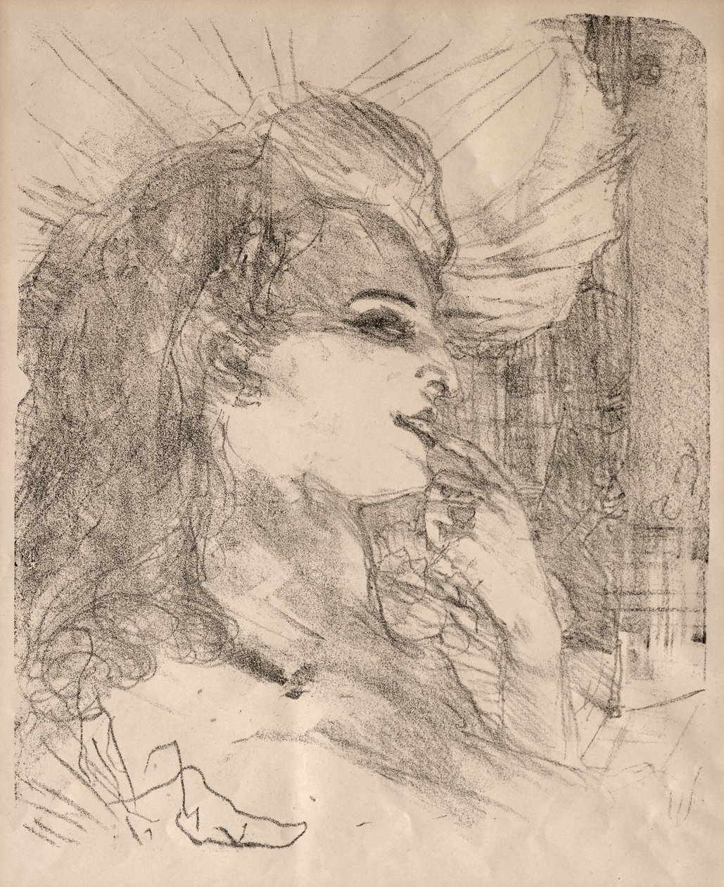 Porträts von Schauspielern und Schauspielerinnen: Dreizehn Lithografien: Anna Held von Henri de Toulouse Lautrec