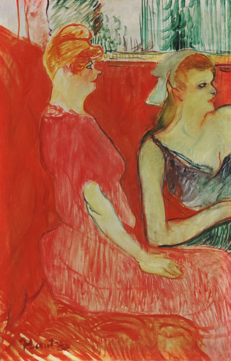 Studie für Im Salon in der Rue des Moulins von Henri de Toulouse Lautrec