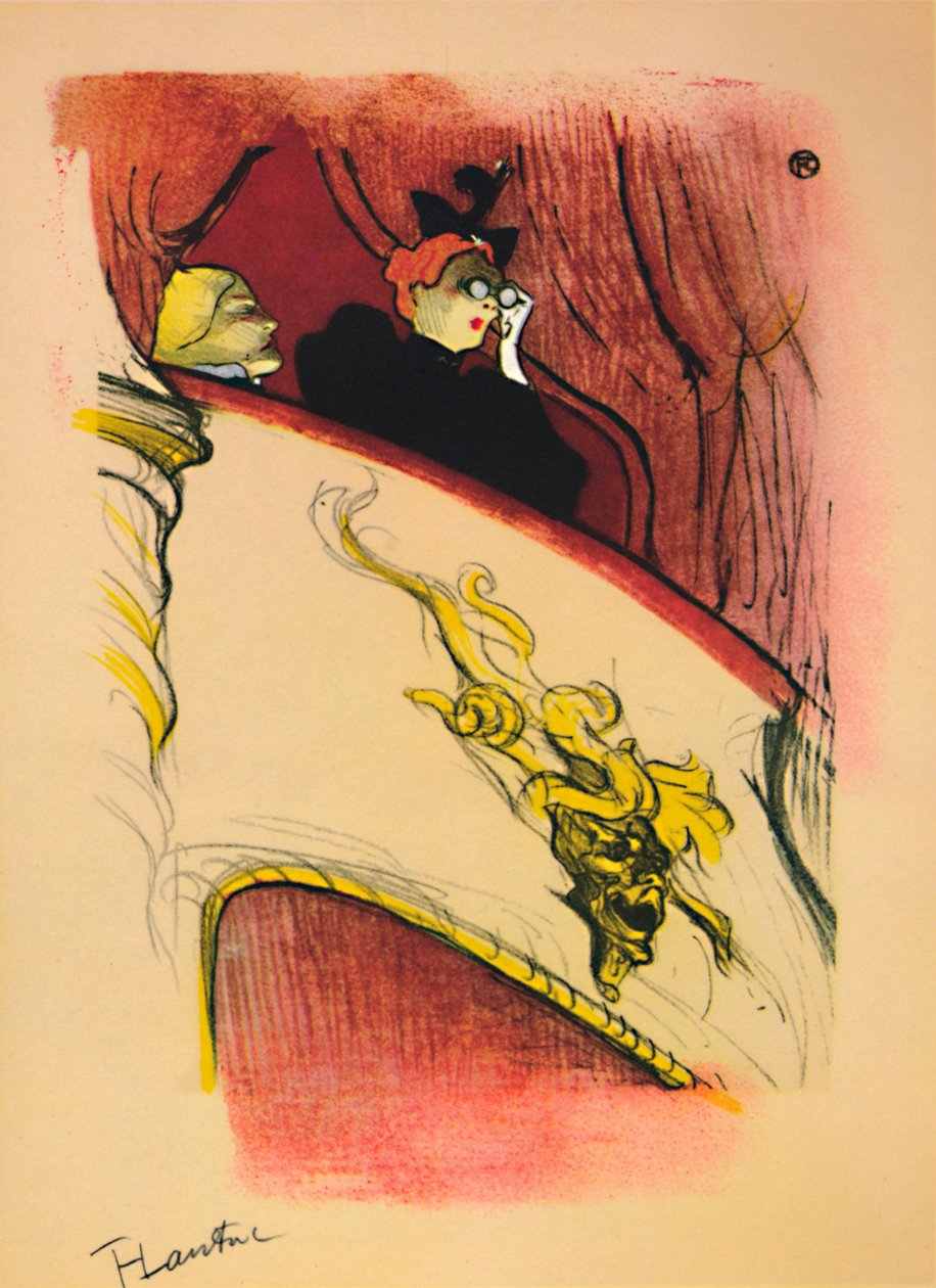 Die Schachtel mit der vergoldeten Maske von Henri de Toulouse Lautrec