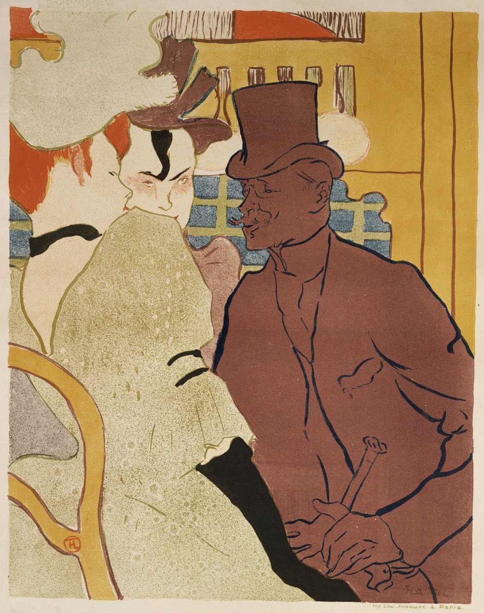 Der Engländer im Moulin Rouge, 1892 von Henri de Toulouse Lautrec