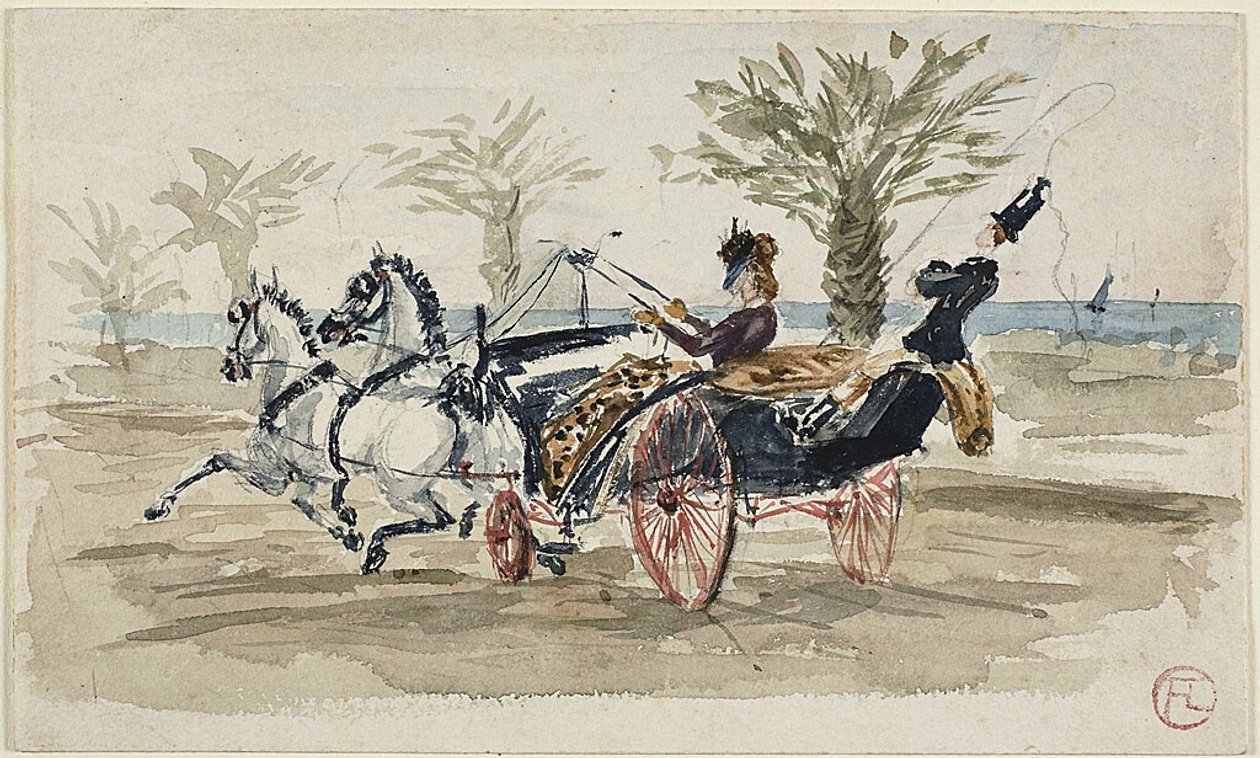 Die Promenade des Anglais in Nizza von Henri de Toulouse Lautrec