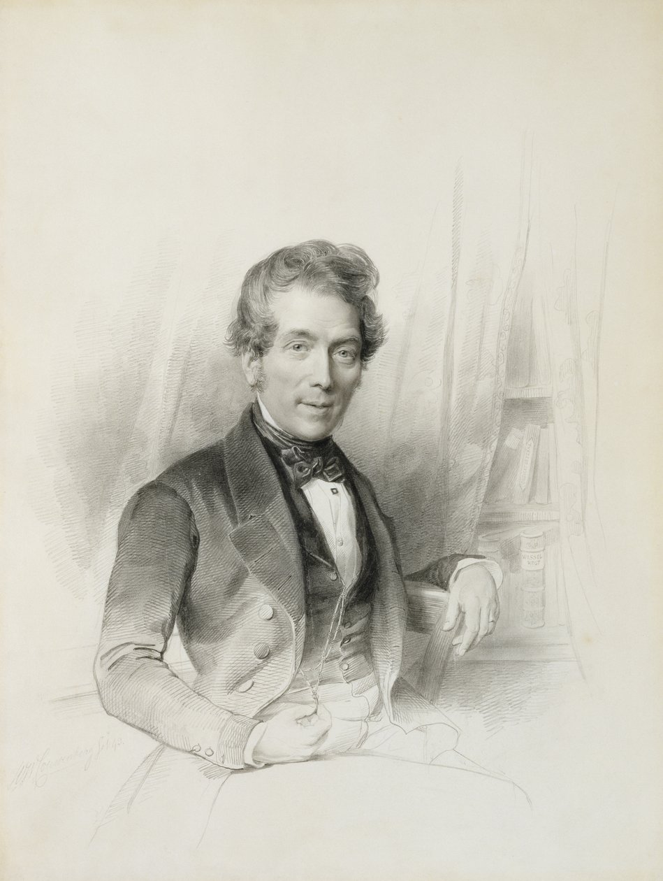 Porträt von Louis Johannes Herckenrath, Konsul von Texas, 1843 von Henricus Wilhelmus Couwenberg