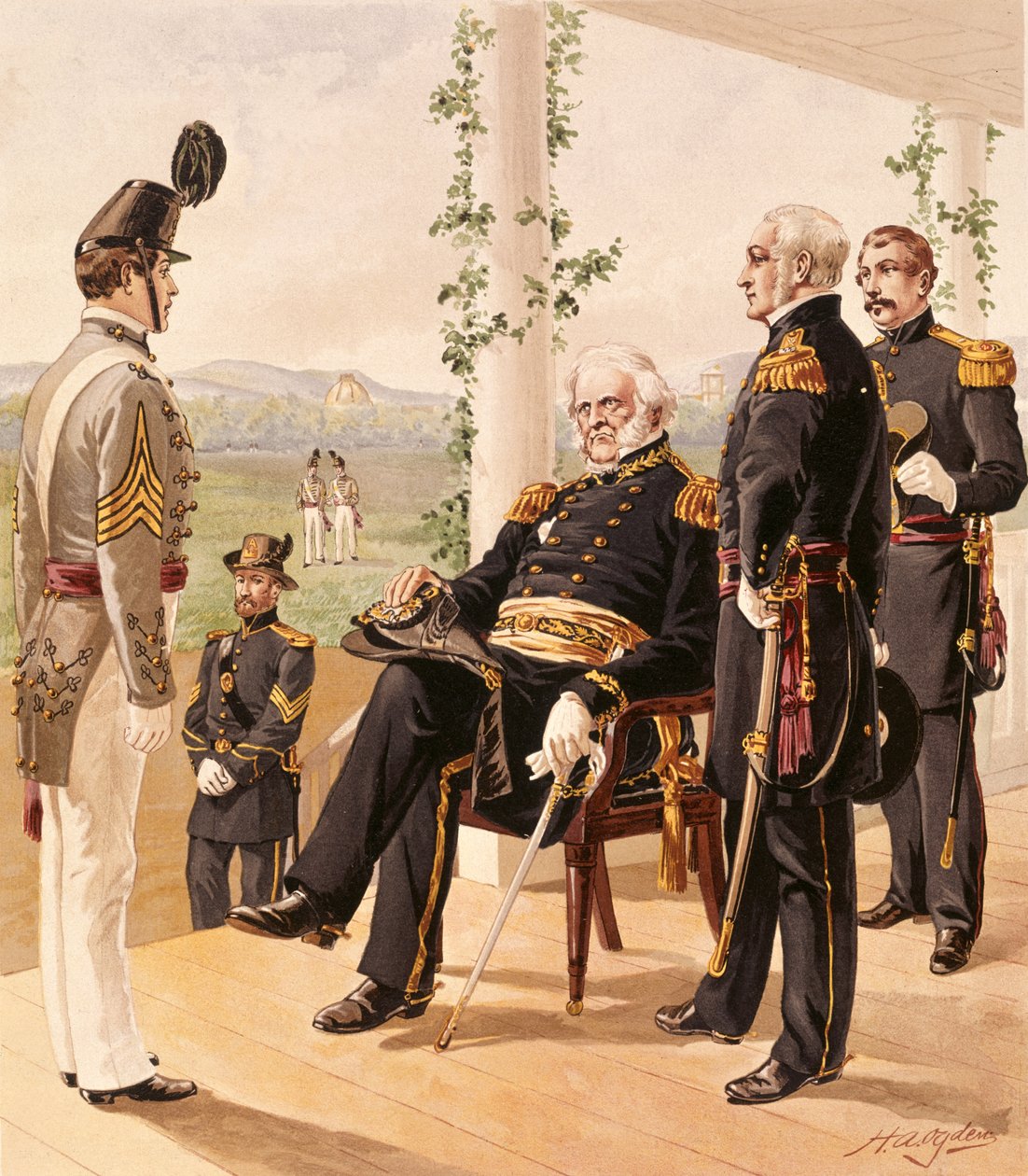 Uniformen der amerikanischen Armee, 1858-61, veröffentlicht von G.H. Buek und Company, 1885 von Henry Alexander Ogden