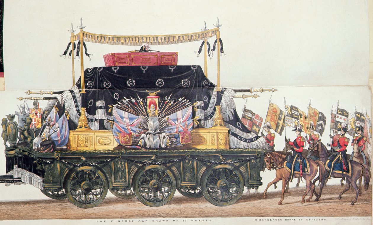 Leichenwagen des Herzogs von Wellington, 1853 von George Augustus Sala
