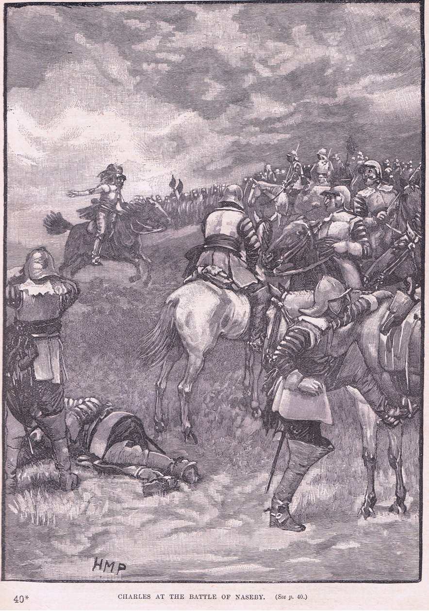 Charles in der Schlacht von Naseby AD 1645 von Henry Marriott Paget