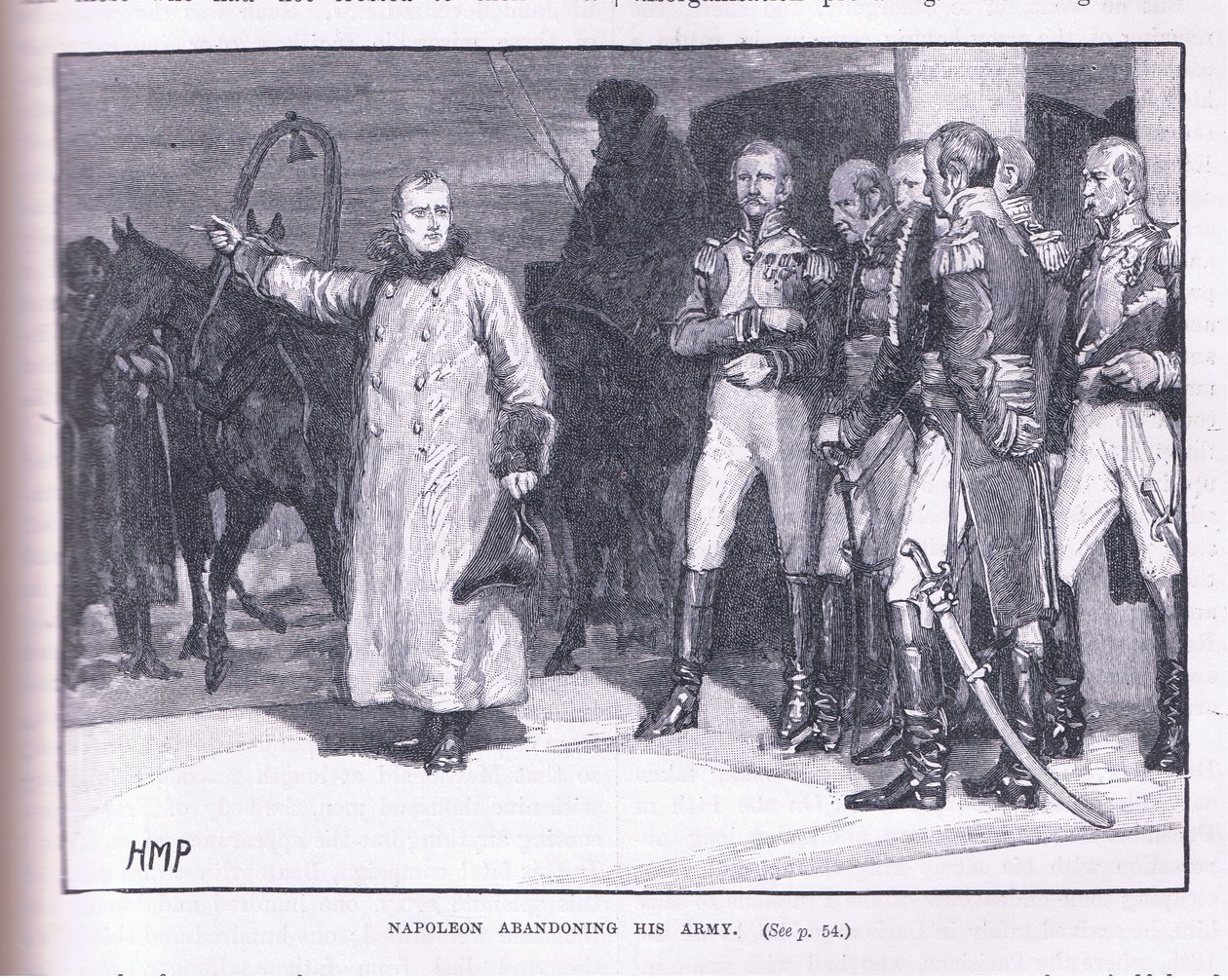 Napoleon verlässt seine Armee von Henry Marriott Paget