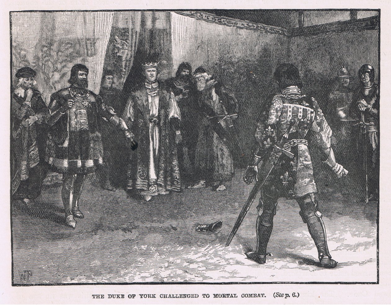 Der Herzog von York zum tödlichen Kampf herausgefordert, 1451 von Henry Marriott Paget