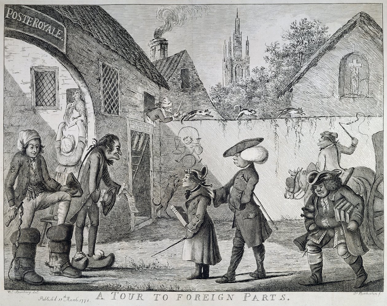 Eine Reise in fremde Länder, 1778 von Henry William Bunbury