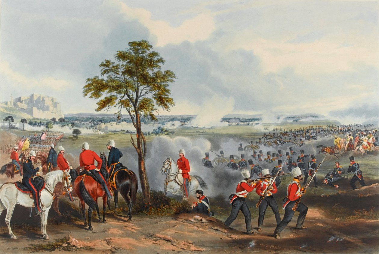Die Schlacht von Goojerat, 21. Februar 1849 von Henry (after) Martens
