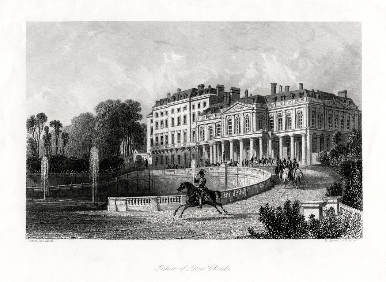 Palast von Saint-Cloud, Paris, Frankreich, 1875 von Henry Adlard
