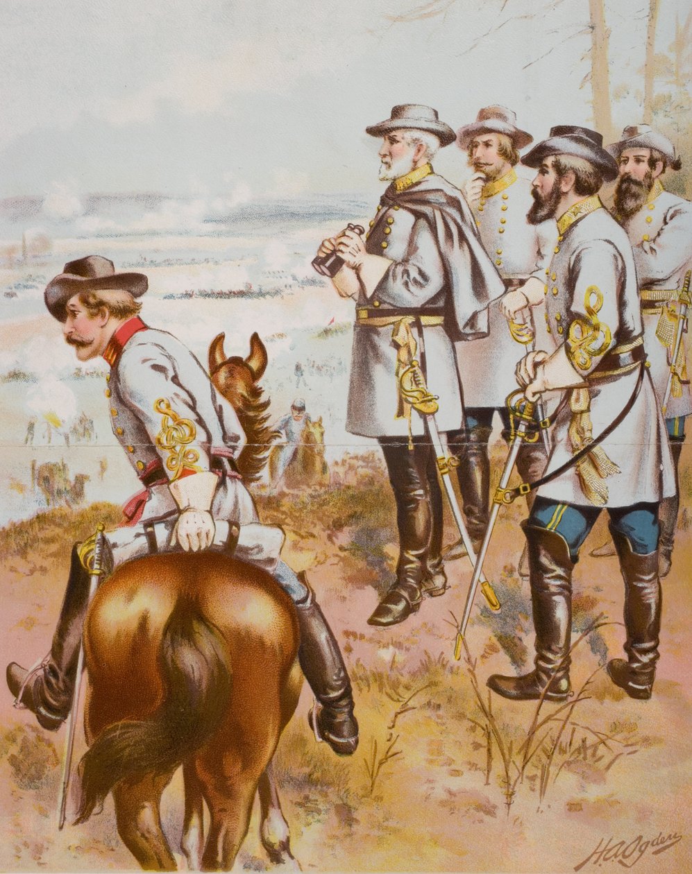 General Robert E. Lee (1807-70) in der Schlacht von Fredericksburg, 13. Dezember 1862 von Henry Alexander Ogden