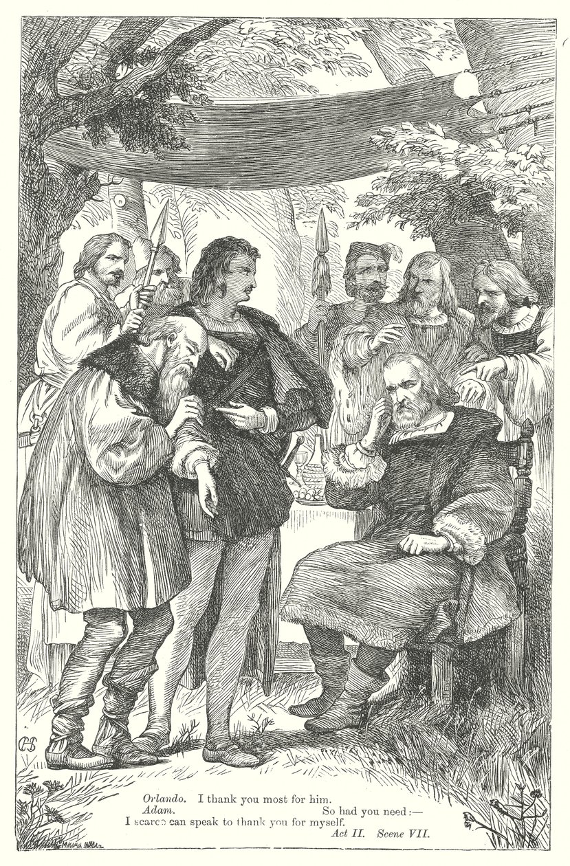 Wie es euch gefällt (Gravur) von Henry Courtney (after) Selous
