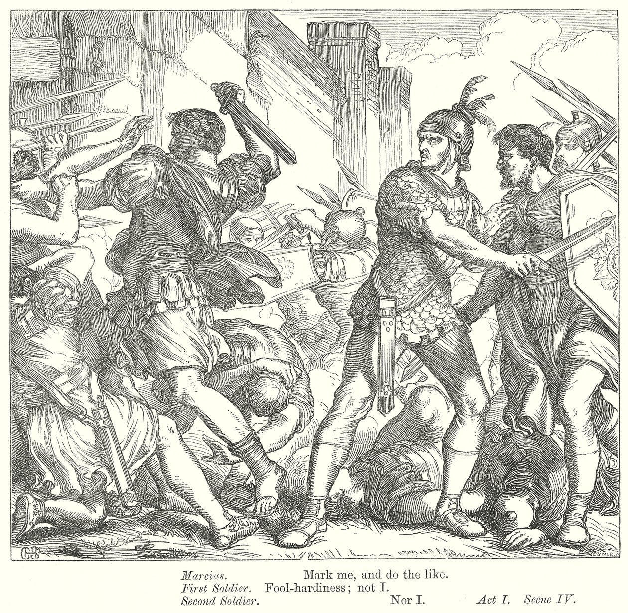Coriolanus (Gravur) von Henry Courtney (after) Selous