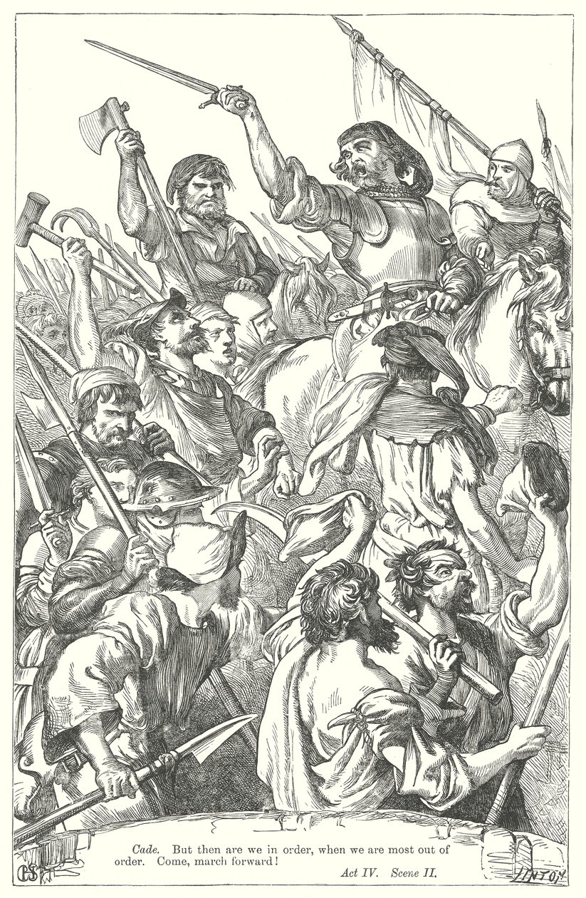 König Heinrich VI Teil II (Gravur) von Henry Courtney (after) Selous