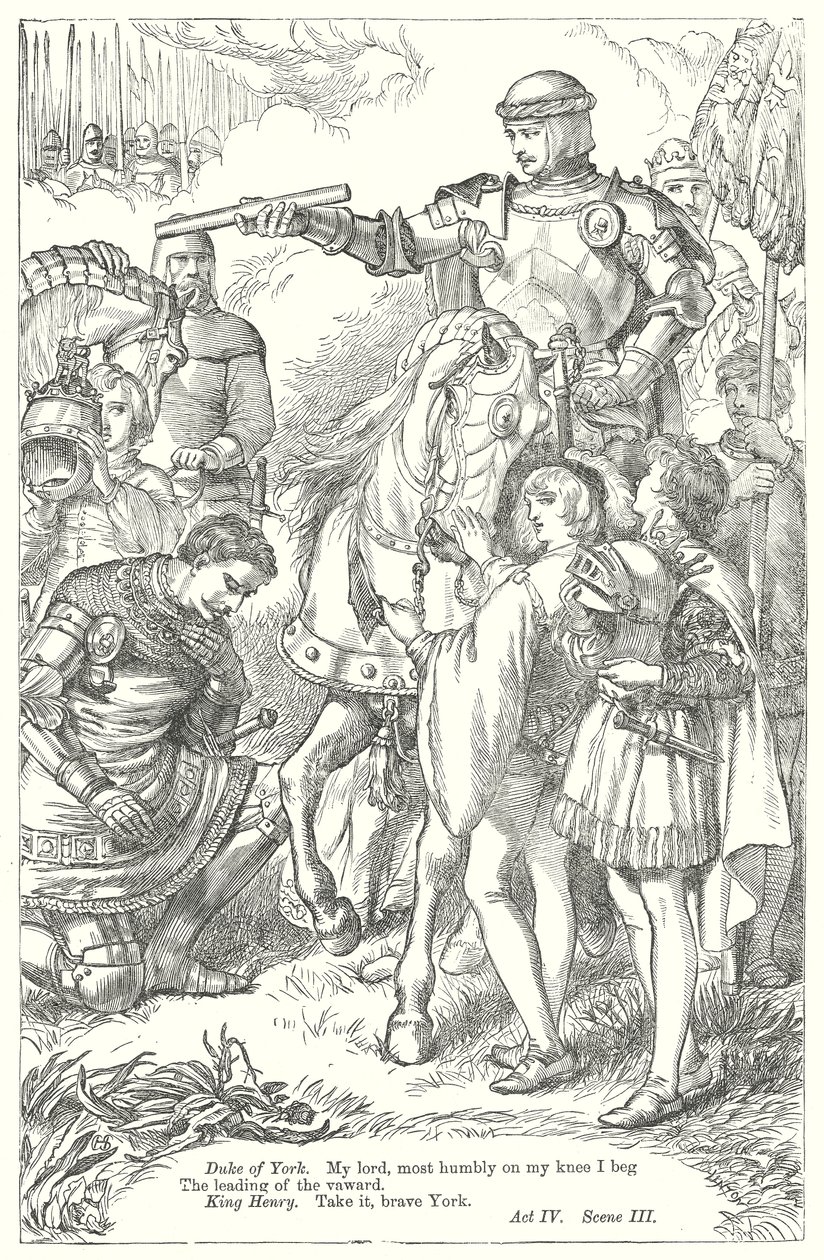 König Heinrich V. (Gravur) von Henry Courtney (after) Selous